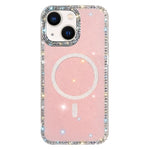 Rhinestone beidseitige IMD PC Hybrid TPU Magnetische Handyhülle, für iPhone 13