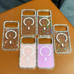 Rhinestone beidseitige IMD PC Hybrid TPU Magnetische Handyhülle, für iPhone 13