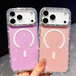 Rhinestone beidseitige IMD PC Hybrid TPU Magnetische Handyhülle, für iPhone 13