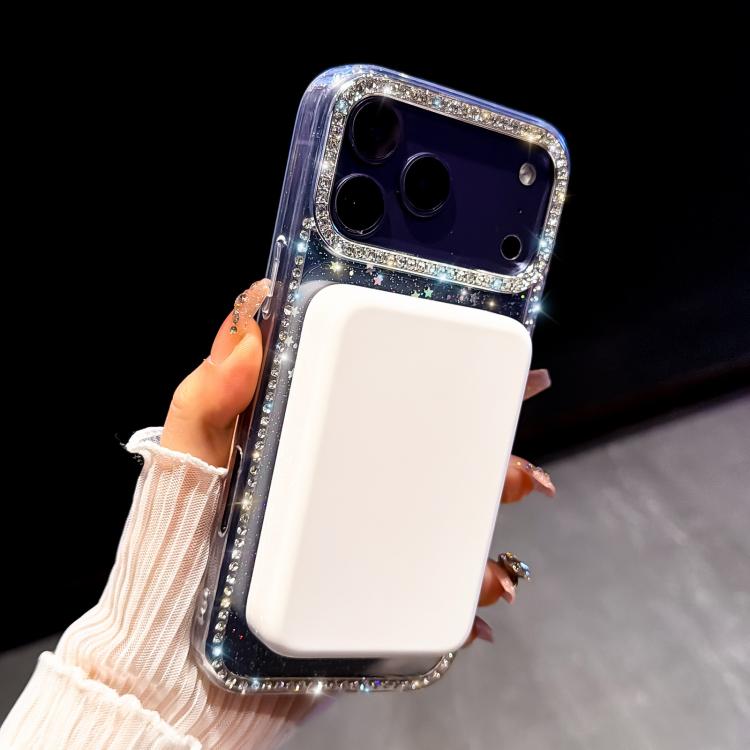 Rhinestone beidseitige IMD PC Hybrid TPU Magnetische Handyhülle, für iPhone 13