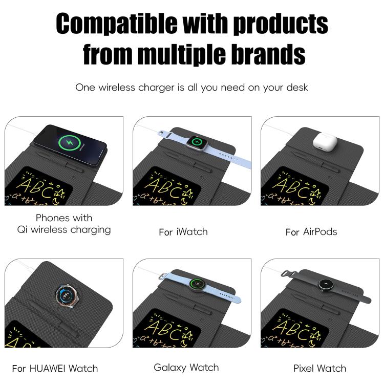 U39 15W Multifunctional Foldable Magnetic Wireless Charger Mouse Pad
