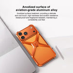 Rahmenlose X-förmige Metall-Handyhülle, Für iPhone 17 Pro Max, Für iPhone 17 Pro