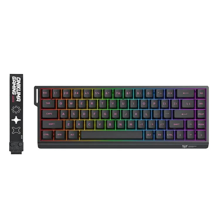 ONIKUMA MT603 68 Tasten RGB Gaming-Tastatur mit magnetischen Schaltern und Tri-Mode, MT603