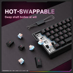 ONIKUMA MT603 68 Tasten RGB Gaming-Tastatur mit magnetischen Schaltern und Tri-Mode, MT603