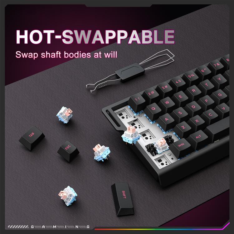 ONIKUMA MT603 68 Tasten RGB Gaming-Tastatur mit magnetischen Schaltern und Tri-Mode, MT603