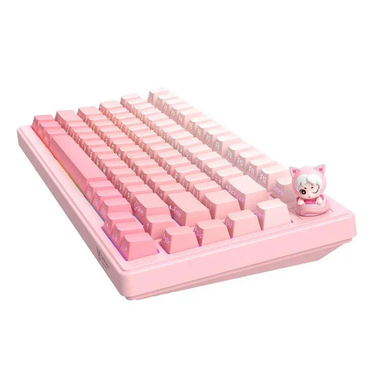 ONIKUMA MT707 82 Tasten RGB Tri-Modus Mechanische Gaming-Tastatur