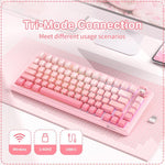 ONIKUMA MT707 82 Tasten RGB Tri-Modus Mechanische Gaming-Tastatur