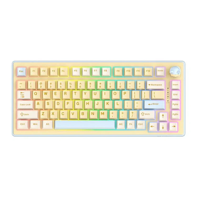 ONIKUMA MT707 82 Tasten RGB Tri-Modus Mechanische Gaming-Tastatur