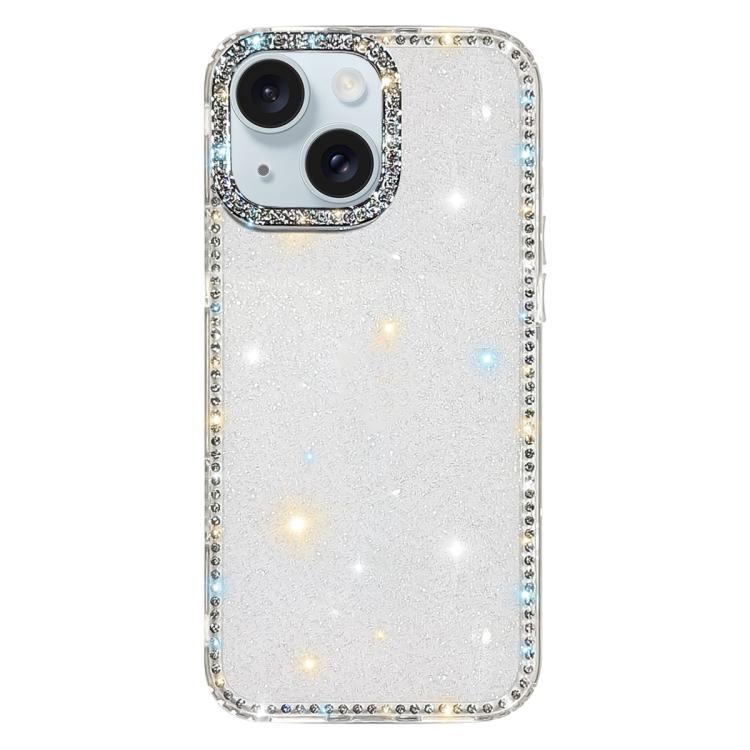 Rhinestone Dual-side IMD PC Hybrid TPU Phone Case, For iPhone 13