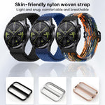 xDfind Sliding Buckle Nylon Braided Watch Band, 20mm, 22mm