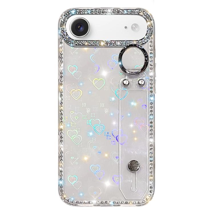 Strass Glitzer Armband Halter Handyhülle, Für iPhone 17 Pro, Für iPhone 17, Für iPhone Air, Für iPhone 16 Pro Max, Für iPhone 16 Pro, Für iPhone 16 Plus, Für iPhone 16, Für iPhone 15 Pro Max