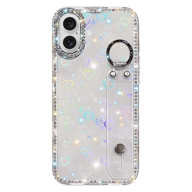 Strass Glitzer Armband Halter Handyhülle, Für iPhone 17 Pro, Für iPhone 17, Für iPhone Air, Für iPhone 16 Pro Max, Für iPhone 16 Pro, Für iPhone 16 Plus, Für iPhone 16, Für iPhone 15 Pro Max