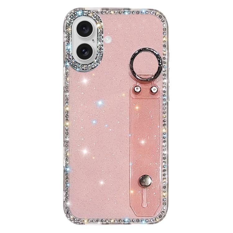 Strass Glitzer Armband Halter Handyhülle, Für iPhone 17 Pro, Für iPhone 17, Für iPhone Air, Für iPhone 16 Pro Max, Für iPhone 16 Pro, Für iPhone 16 Plus, Für iPhone 16, Für iPhone 15 Pro Max