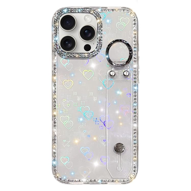 Strass Glitzer Armband Halter Handyhülle, Für iPhone 17 Pro, Für iPhone 17, Für iPhone Air, Für iPhone 16 Pro Max, Für iPhone 16 Pro, Für iPhone 16 Plus, Für iPhone 16, Für iPhone 15 Pro Max