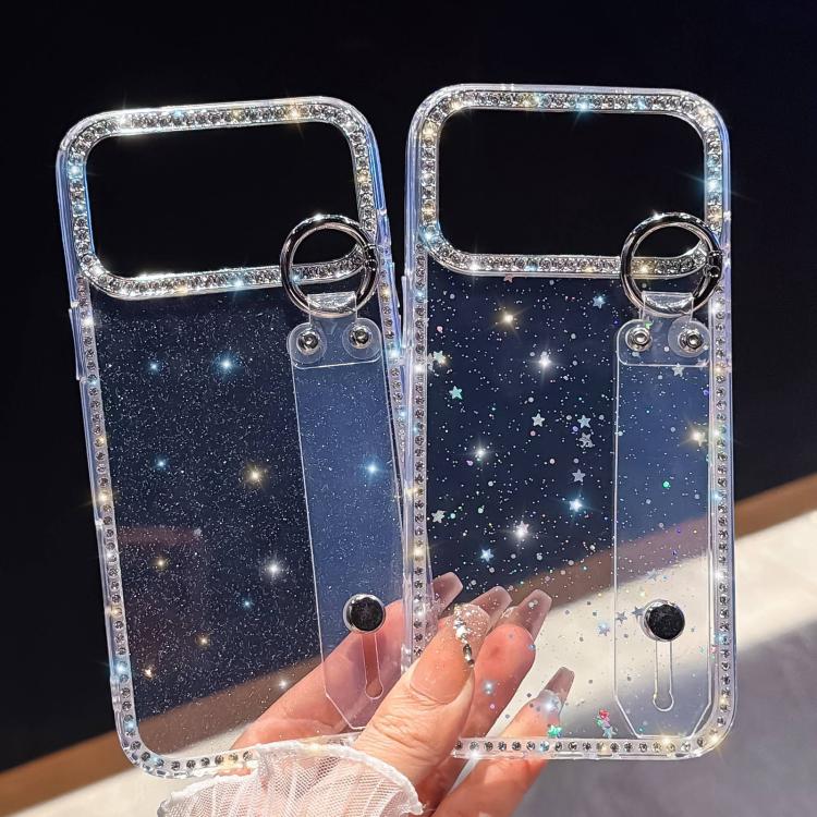 Strass Glitzer Armband Halter Handyhülle, Für iPhone 17 Pro, Für iPhone 17, Für iPhone Air, Für iPhone 16 Pro Max, Für iPhone 16 Pro, Für iPhone 16 Plus, Für iPhone 16, Für iPhone 15 Pro Max