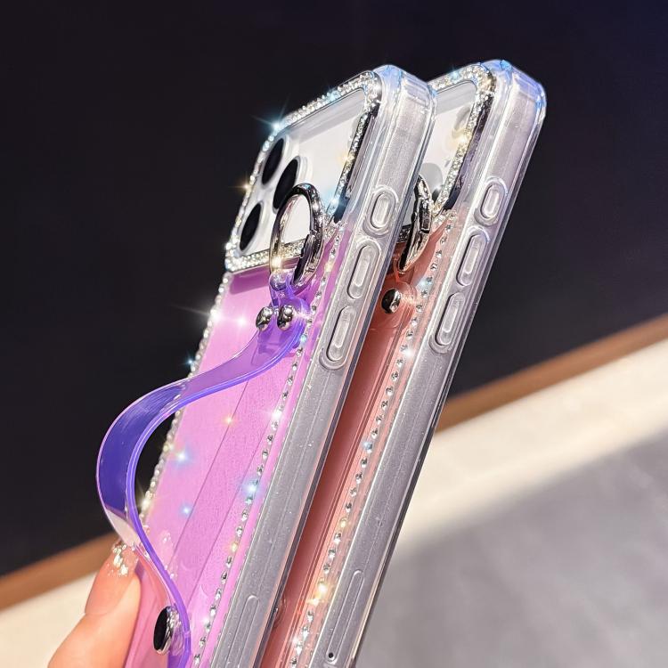 Strass Glitzer Armband Halter Handyhülle, Für iPhone 17 Pro, Für iPhone 17, Für iPhone Air, Für iPhone 16 Pro Max, Für iPhone 16 Pro, Für iPhone 16 Plus, Für iPhone 16, Für iPhone 15 Pro Max