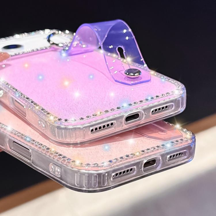 Strass Glitzer Armband Halter Handyhülle, Für iPhone 17 Pro, Für iPhone 17, Für iPhone Air, Für iPhone 16 Pro Max, Für iPhone 16 Pro, Für iPhone 16 Plus, Für iPhone 16, Für iPhone 15 Pro Max
