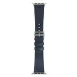 xDfind Silver Buckle Cowhide Texture Vegan Leather Watch Band, For Apple Watch 42 / 44 / 45 / 46 / 49mm, For Apple Watch 38 / 40 / 41 / S11 42mm