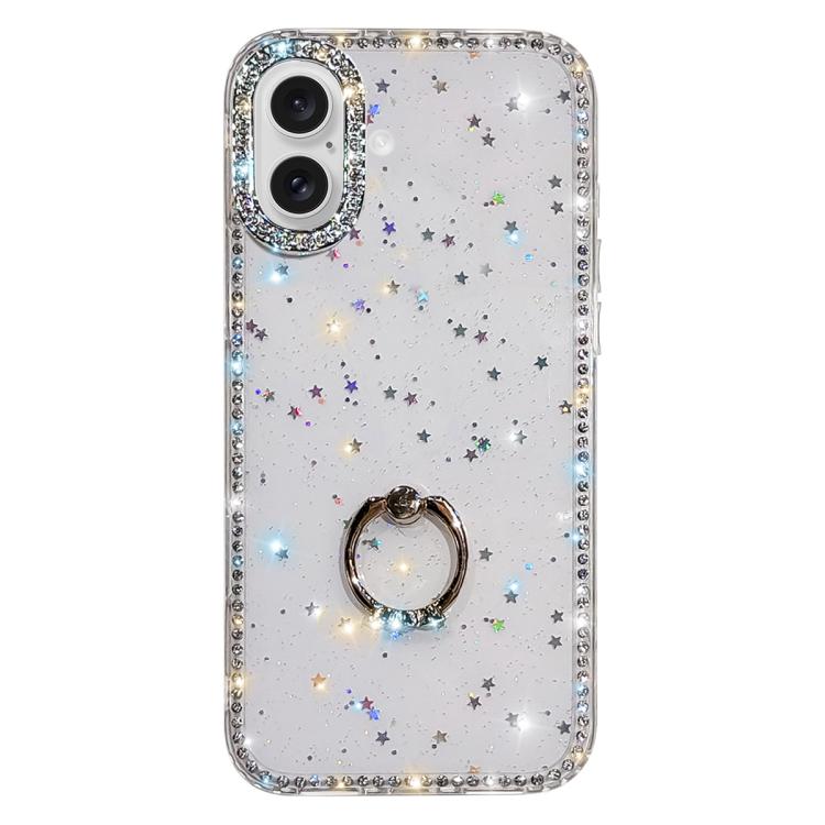 Strassstein Ringhalter beidseitige IMD PC Hybrid TPU-Handyhülle, Für iPhone 17 Pro Max, Für iPhone 17 Pro, Für iPhone 17, Für iPhone Air, Für iPhone 16 Pro Max, Für iPhone 16 Pro, Für iPhone 16 Plus, Für iPhone 16