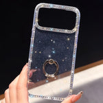 Strassstein Ringhalter beidseitige IMD PC Hybrid TPU-Handyhülle, Für iPhone 15 Pro Max, Für iPhone 15 Pro, Für iPhone 15, Für iPhone 14, Für iPhone 14 Pro, Für iPhone 14 Pro Max, Für iPhone 13 Pro Max, Für iPhone 13 Pro