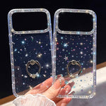 Strassstein Ringhalter beidseitige IMD PC Hybrid TPU-Handyhülle, Für iPhone 15 Pro Max, Für iPhone 15 Pro, Für iPhone 15, Für iPhone 14, Für iPhone 14 Pro, Für iPhone 14 Pro Max, Für iPhone 13 Pro Max, Für iPhone 13 Pro