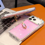 Strassstein Ringhalter beidseitige IMD PC Hybrid TPU-Handyhülle, Für iPhone 17 Pro Max, Für iPhone 17 Pro, Für iPhone 17, Für iPhone Air, Für iPhone 16 Pro Max, Für iPhone 16 Pro, Für iPhone 16 Plus, Für iPhone 16