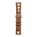 xDfind Flat-head Hole Palm Texture Vegan Leather Watch Band, 20mm, 22mm