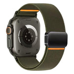 xDfind Elastisches Nylon Magnetverschluss-Armband, Für Apple Watch 42 / 44 / 45 / 46 / 49mm, Für Apple Watch 38 / 40 / 41 / S11 42mm
