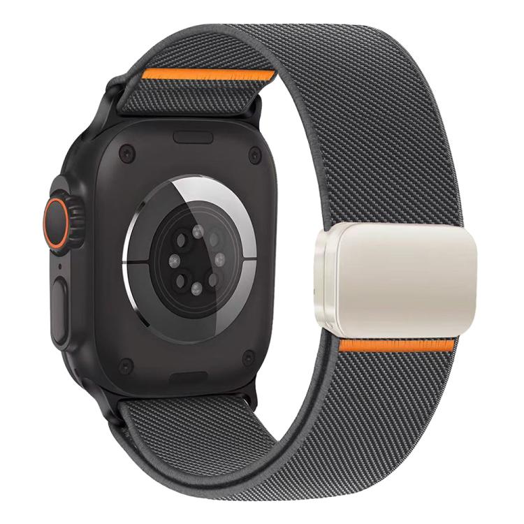 xDfind Elastisches Nylon Magnetverschluss-Armband, Für Apple Watch 42 / 44 / 45 / 46 / 49mm, Für Apple Watch 38 / 40 / 41 / S11 42mm
