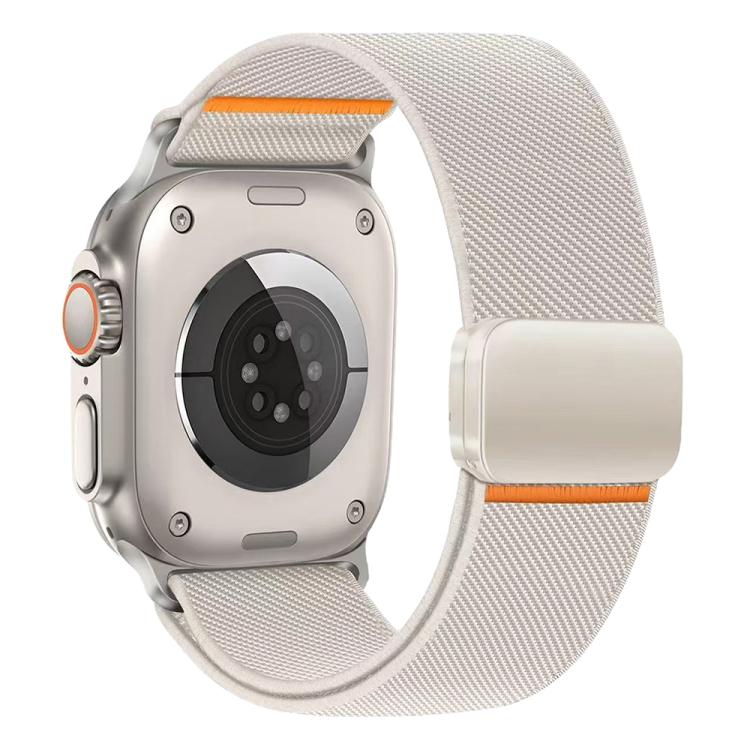 xDfind Elastisches Nylon Magnetverschluss-Armband, Für Apple Watch 42 / 44 / 45 / 46 / 49mm, Für Apple Watch 38 / 40 / 41 / S11 42mm