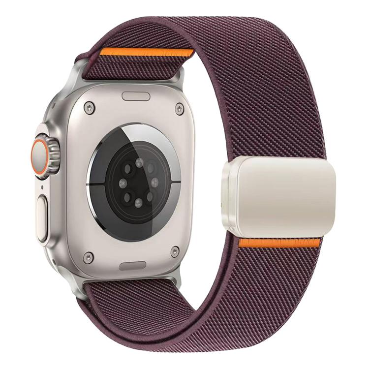 xDfind Elastisches Nylon Magnetverschluss-Armband, Für Apple Watch 42 / 44 / 45 / 46 / 49mm, Für Apple Watch 38 / 40 / 41 / S11 42mm