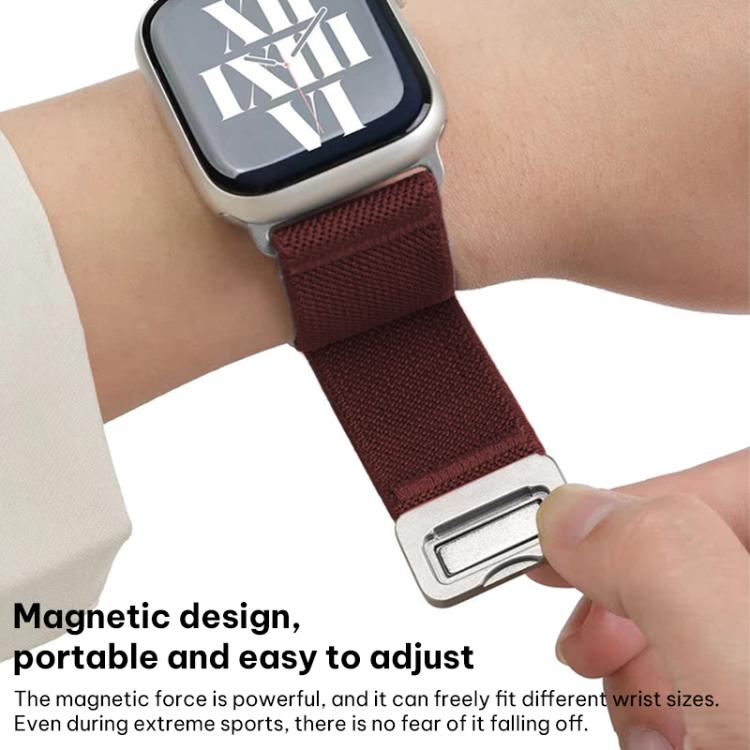 xDfind Elastisches Nylon Magnetverschluss-Armband, Für Apple Watch 42 / 44 / 45 / 46 / 49mm, Für Apple Watch 38 / 40 / 41 / S11 42mm
