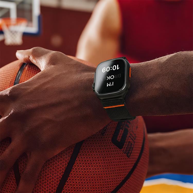 xDfind Elastisches Nylon Magnetverschluss-Armband, Für Apple Watch 42 / 44 / 45 / 46 / 49mm, Für Apple Watch 38 / 40 / 41 / S11 42mm