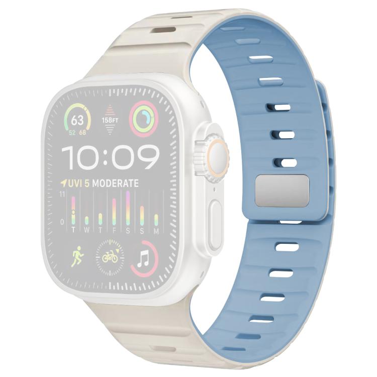 xDfind Magnetische Norman Schnalle Silikon Uhrenarmband, Für Apple Watch 42 / 44 / 45 / 46 / 49mm, Für Apple Watch 38 / 40 / 41 / S11 42mm