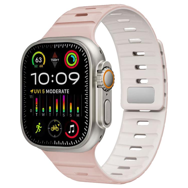 xDfind Magnetische Norman Schnalle Silikon Uhrenarmband, Für Apple Watch 42 / 44 / 45 / 46 / 49mm, Für Apple Watch 38 / 40 / 41 / S11 42mm