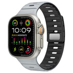 xDfind Magnetische Norman Schnalle Silikon Uhrenarmband, Für Apple Watch 42 / 44 / 45 / 46 / 49mm, Für Apple Watch 38 / 40 / 41 / S11 42mm