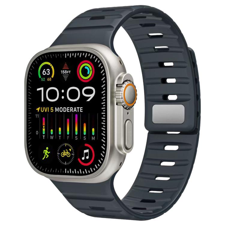 xDfind Magnetische Norman Schnalle Silikon Uhrenarmband, Für Apple Watch 42 / 44 / 45 / 46 / 49mm, Für Apple Watch 38 / 40 / 41 / S11 42mm