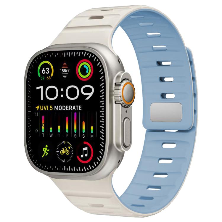 xDfind Magnetische Norman Schnalle Silikon Uhrenarmband, Für Apple Watch 42 / 44 / 45 / 46 / 49mm, Für Apple Watch 38 / 40 / 41 / S11 42mm