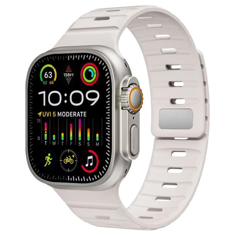 xDfind Magnetische Norman Schnalle Silikon Uhrenarmband, Für Apple Watch 42 / 44 / 45 / 46 / 49mm, Für Apple Watch 38 / 40 / 41 / S11 42mm