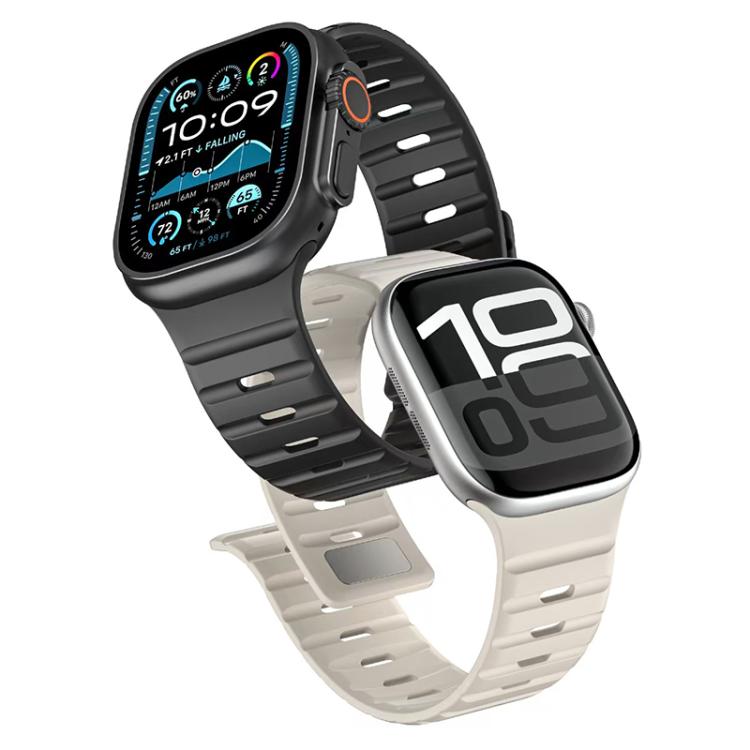 xDfind Magnetische Norman Schnalle Silikon Uhrenarmband, Für Apple Watch 42 / 44 / 45 / 46 / 49mm, Für Apple Watch 38 / 40 / 41 / S11 42mm