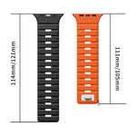 xDfind Magnetische Norman Schnalle Silikon Uhrenarmband, Für Apple Watch 42 / 44 / 45 / 46 / 49mm, Für Apple Watch 38 / 40 / 41 / S11 42mm