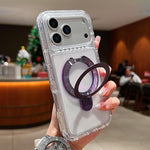 Transparente drehbare Metallhalterung magnetische Handyhülle, Für iPhone 17 Pro Max, Für iPhone 17 Pro