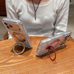 Transparente drehbare Metallhalterung magnetische Handyhülle, Für iPhone 17 Pro Max, Für iPhone 17 Pro