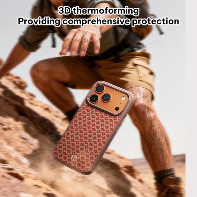 Benks Y3 Kevlar-Diamantmuster stoßfeste magnetische Handyhülle, Für iPhone 17 Pro Max, Für iPhone 17 Pro