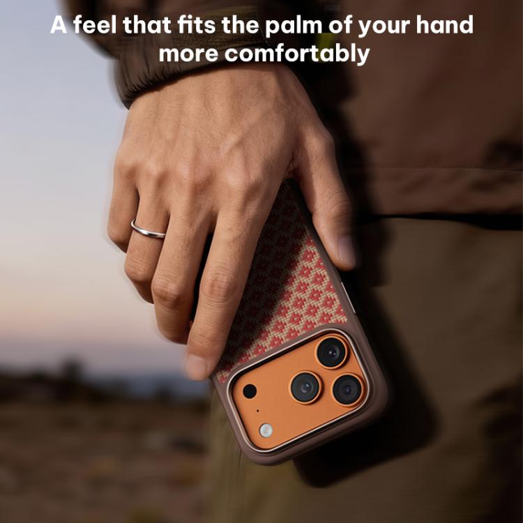 Benks Y3 Kevlar-Diamantmuster stoßfeste magnetische Handyhülle, Für iPhone 17 Pro Max, Für iPhone 17 Pro