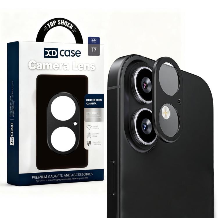 XDcase Metall-Flach- & Hohl-Kameraobjektivschutz, für iPhone 17