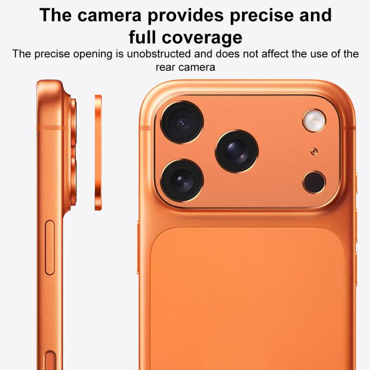 XDcase Metall-Flach- & Hohl-Kameraobjektivschutz, für iPhone 17