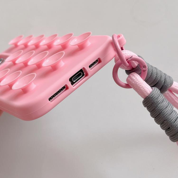 Einfache Saugnapf-Silikon-Handyhülle mit Trageschlaufe, Für iPhone 17 Pro Max, Für iPhone 17 Pro, Für iPhone 17, Für iPhone Air, Für iPhone 16 Pro Max, Für iPhone 16 Pro, Für iPhone 16 Plus, Für iPhone 16