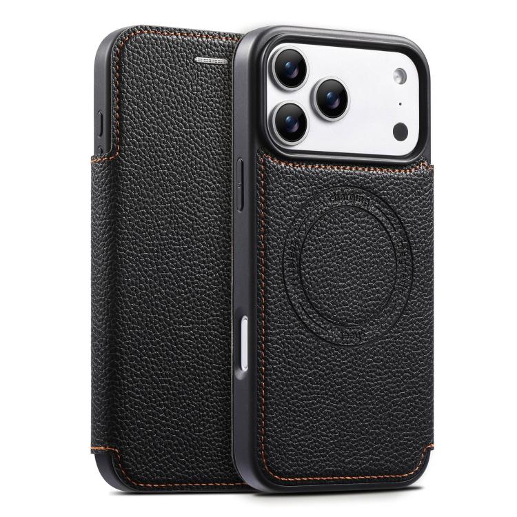 ESEBLE Ultradünnes Kartenfach Magnetisches veganes Leder Case, Für iPhone 17 Pro Max, Für iPhone 17 Pro, Für iPhone 17, Für iPhone Air