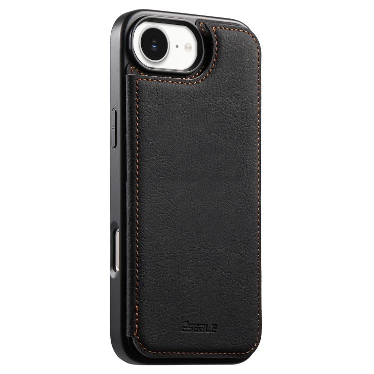 ESEBLE Retro-Textur Doppel-Schnallen Kartenfach Handyhülle, Für iPhone 17e / 16e, Für iPhone 17 Pro Max, Für iPhone 17 Pro, Für iPhone 17, Für iPhone Air, Für iPhone 16 Pro Max, Für iPhone 16 Pro, Für iPhone 16, Für iPhone 15 Pro Max, Für iPhone 15 Pro